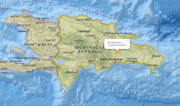 Temblor de 4.4 en Monte Plata