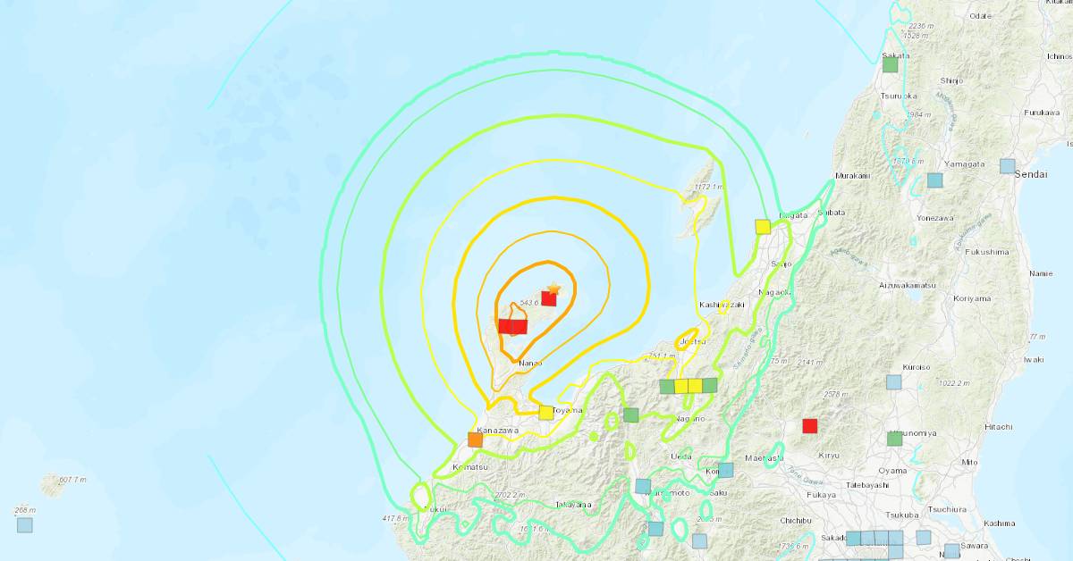 Terremoto de magnitud 7.6 sacude la región de Noto, Japón